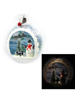 YZ-BL006 Ялинкова куля LED 3D фигурка 