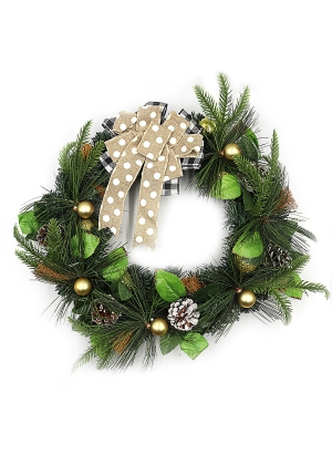 LX21B104 Вінок новорічний 