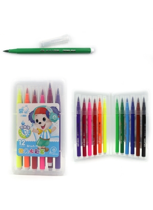 215-12 Набір фломастер-пензлик пласт уп.