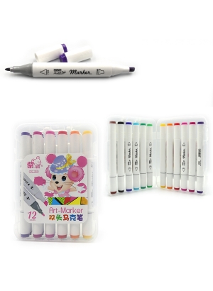 218-12 Набір скетч маркерів  пласт уп.