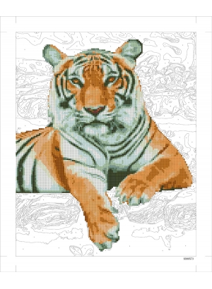 9D90573 Картина по номерам + Діамант 9D 40*50  