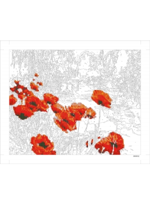 9D90552 Картина по номерам + Діамант 9D 40*50 