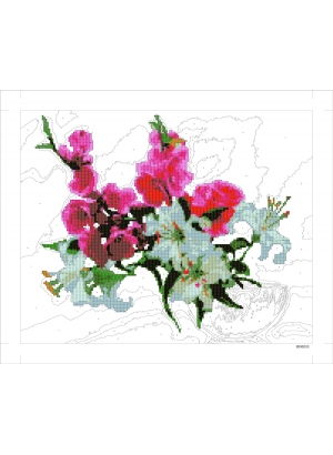 9D90553 Картина по номерам + Діамант 9D 40*50 