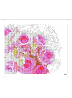 9D90563 Картина по номерам + Діамант 9D 40*50 