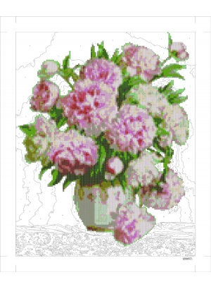 9D90571 Картина по номерам + Діамант 9D 40*50 