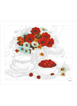 9D90569 Картина по номерам + Діамант 9D 40*50 