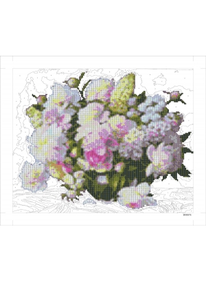 9D90576 Картина по номерам + Діамант 9D 40*50  