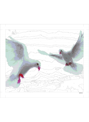 9D90559 Картина по номерам + Діамант 9D 40*50 