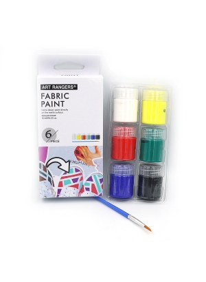 FAC0615 Набір фарб для тканини Art Nation 15 мл*6 кол.+ 1 пензлик 1шт/этик                          