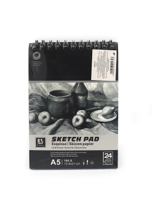 6005-S Скетчбук Art Nation А5 24 стор., 160 г/кв.м  1шт/єтик                                        