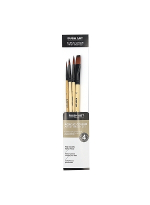 AS440-1 Набір пензлів для акрил фарб Art Nation кругл.1#,кругл.3#, кругл.6#,плоск.1/2, 3ш 1шт/этик  