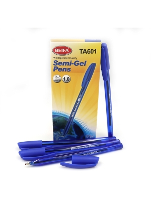 TA601 Ручка масл. Beifa 1мм, синя, карт. уп. 12шт.                                                  