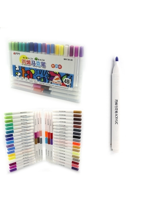 M6130-48 Набір акрил. скетчмаркерів Aodemei трикутн. корп., 48шт., plastic box                      