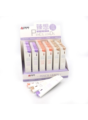 7505-0,5 Грифель для олівців. мех. Aodemei, 0,5мм 20шт*90мм 48етик                                 