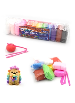 34SL7712-12 Пластилін супер легкий Josef Otten, 12кол. * 12грам , OPP                               