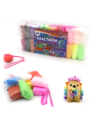 34SL7717-24 Пластилін супер легкий Josef Otten, 24кол. * 17грам , OPP                               