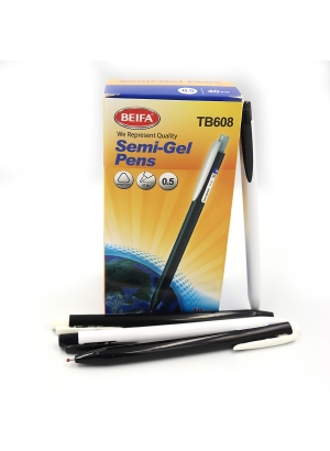 TB608 Ручка автомат. масл. Beifa 0,5 мм, синя, карт. уп.                                            