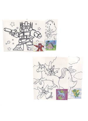 DSCN0692 Розмальовка 24*30см (полотно на рамі) з акрил. фарбами та пензлем 1шт/єтік                 