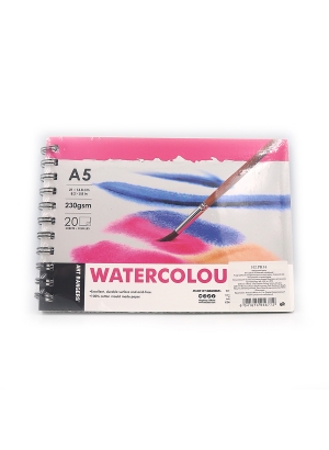 102.PB.16 Акварельний папір Art Nation А5, 20стор., 230gsm, 1шт/етик                                