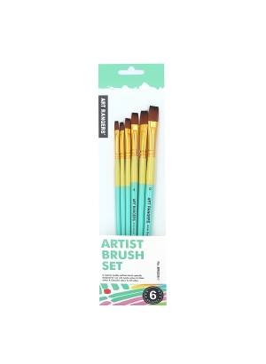 BR6506-1 Набір пензлів нейлон Art Rangers 6шт. 1шт/єтік                                             