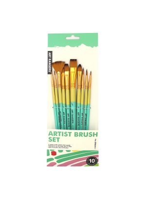 BR6510-1 Набір пензлів нейлон Art Rangers 10шт. 1шт/єтік                                            