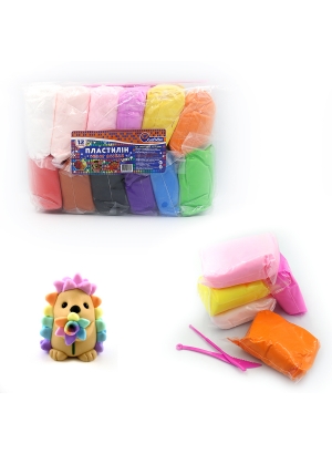 34SL7725-12 Пластилін супер легкий Josef Otten, 12кол. * 30грам , OPP                               