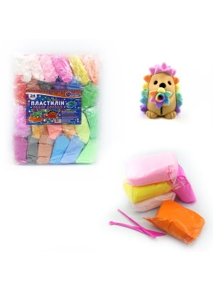 34SL7725-24 Пластилін супер легкий Josef Otten, 24кол. * 30грам , OPP                               