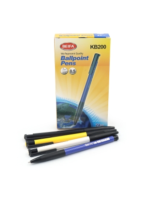 KB200-blue Ручка автомат. кульк. Beifa синя, карт. уп. 24шт.                                        