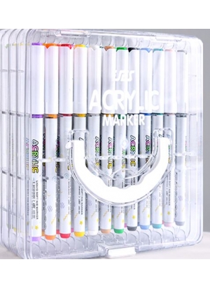 UES-1001-48 Набір акрилових маркерів 48шт., plastic box                                             