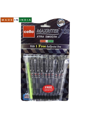 Ручка Cello Maxriter XS SKU 10Hanger 0,7мм  чорн.+ дод. ручка  SALE                                 