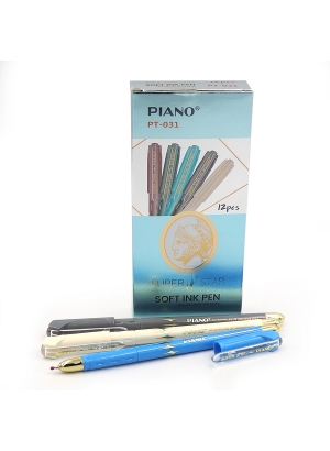 PT-031 Ручка масляна Piano, 0,7мм, синя, Soft ink Pen 50                                            
