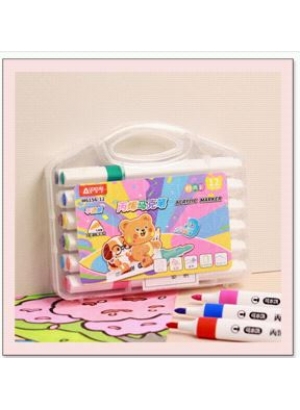 M6156-12 Набір маркерів акриловые+Washable Aodemei 